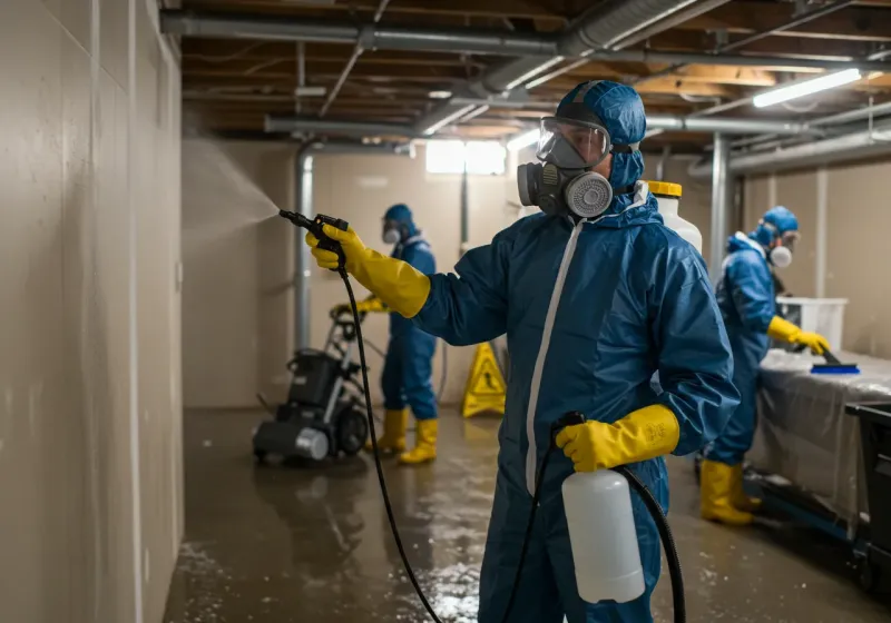 Basement Sanitization and Antimicrobial Treatment process in Fairway, KS